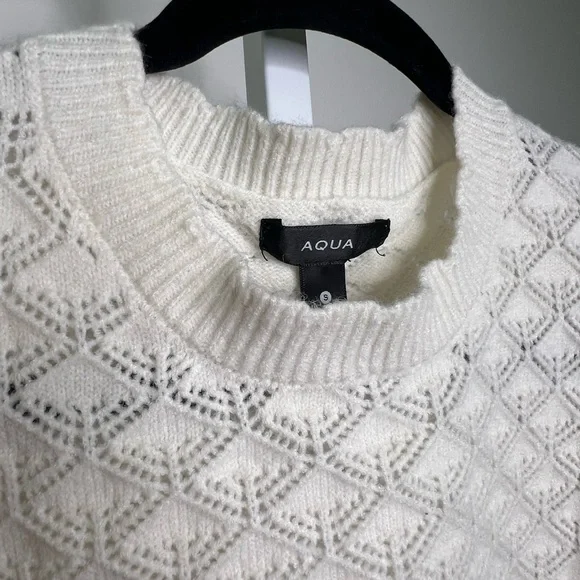 Aqua Cream Crew Neck Sweater - Picture 8 of 9